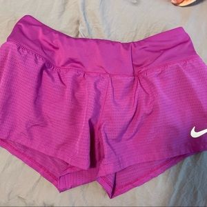 Pink Nike dri-fit running shorts!